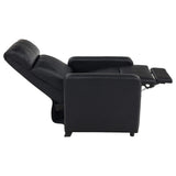 Juego de sala de estar reclinable con mechones tapizados Toohey en negro