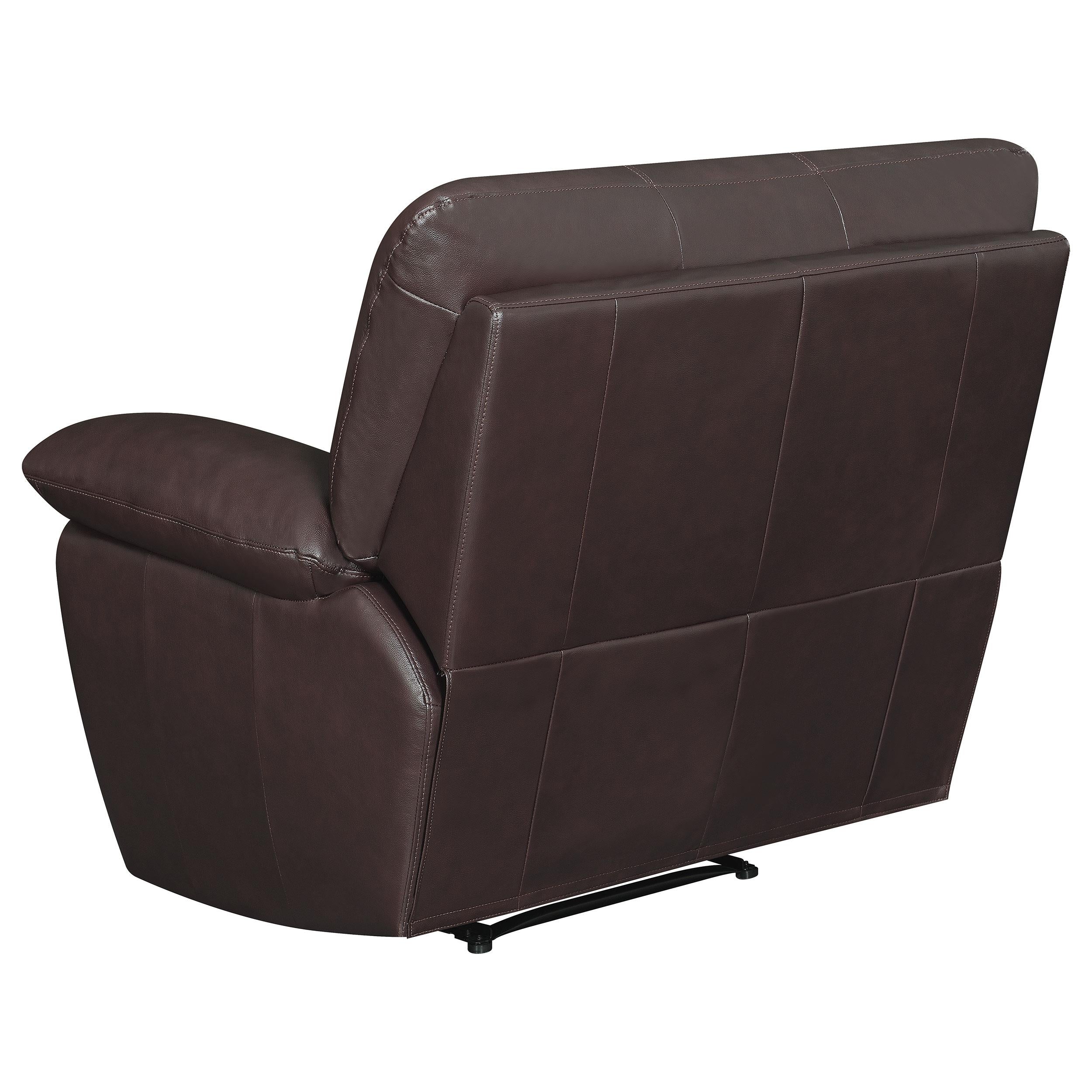Clifford Upholstered Pillow Top Arm Living Room Set Chocolate Brown