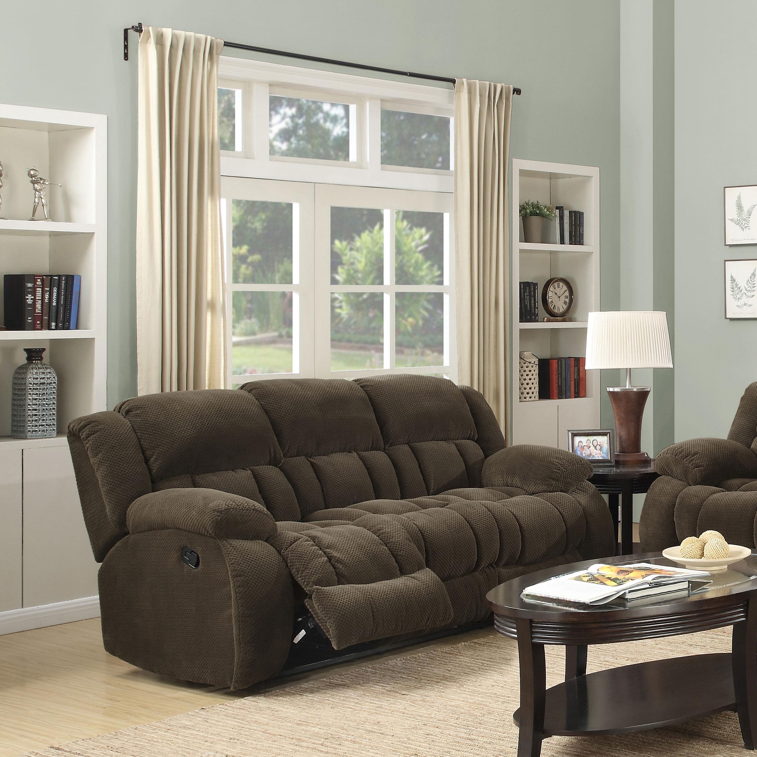 Weissman Pillow Top Arm Motion Sofa Chocolate