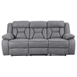 Conjunto de sofá reclinable móvil tapizado Higgins de 2 piezas, gris