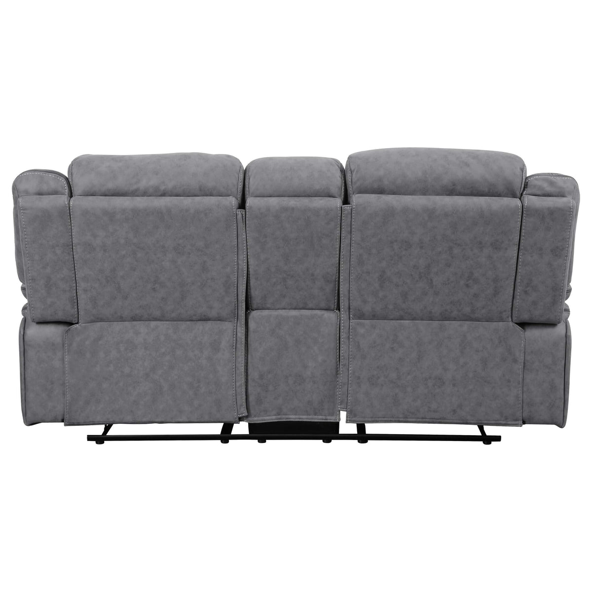 Conjunto de sofá reclinable móvil tapizado Higgins de 3 piezas, gris