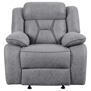 Sillón reclinable tapizado Higgins gris