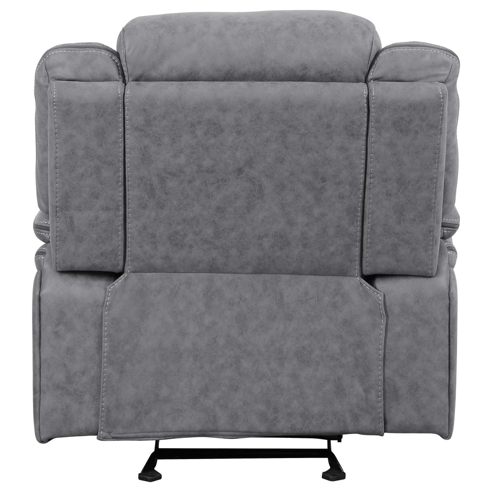Sillón reclinable tapizado Higgins gris