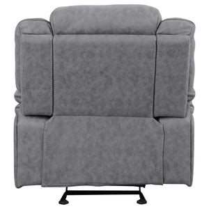 Sillón reclinable tapizado Higgins gris