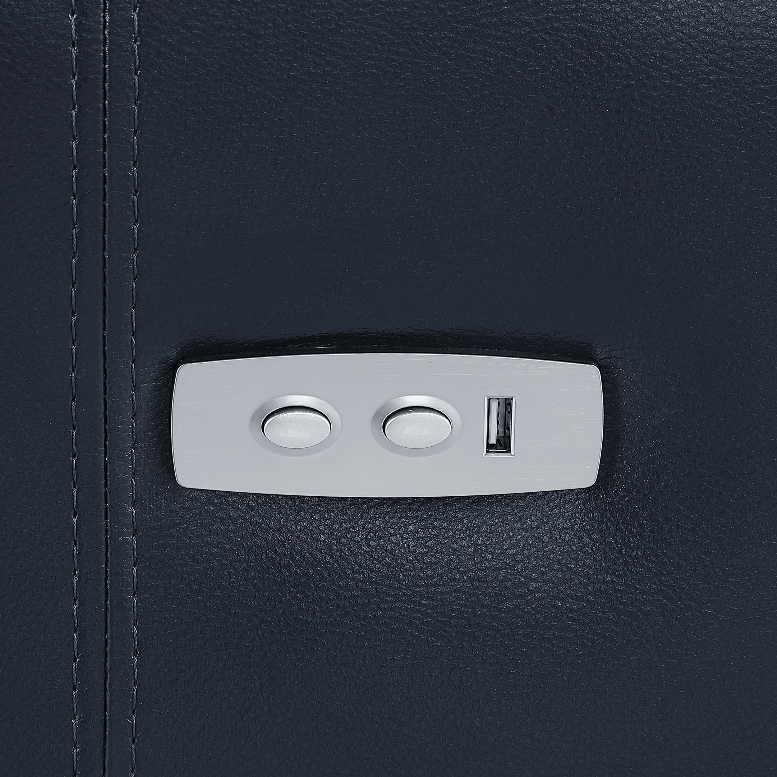 Derek 2-piece Upholstered Power Reclining Sofa Set Blue