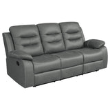 Conjunto de sofá tapizado Nova de 2 piezas con brazos acolchados, gris oscuro