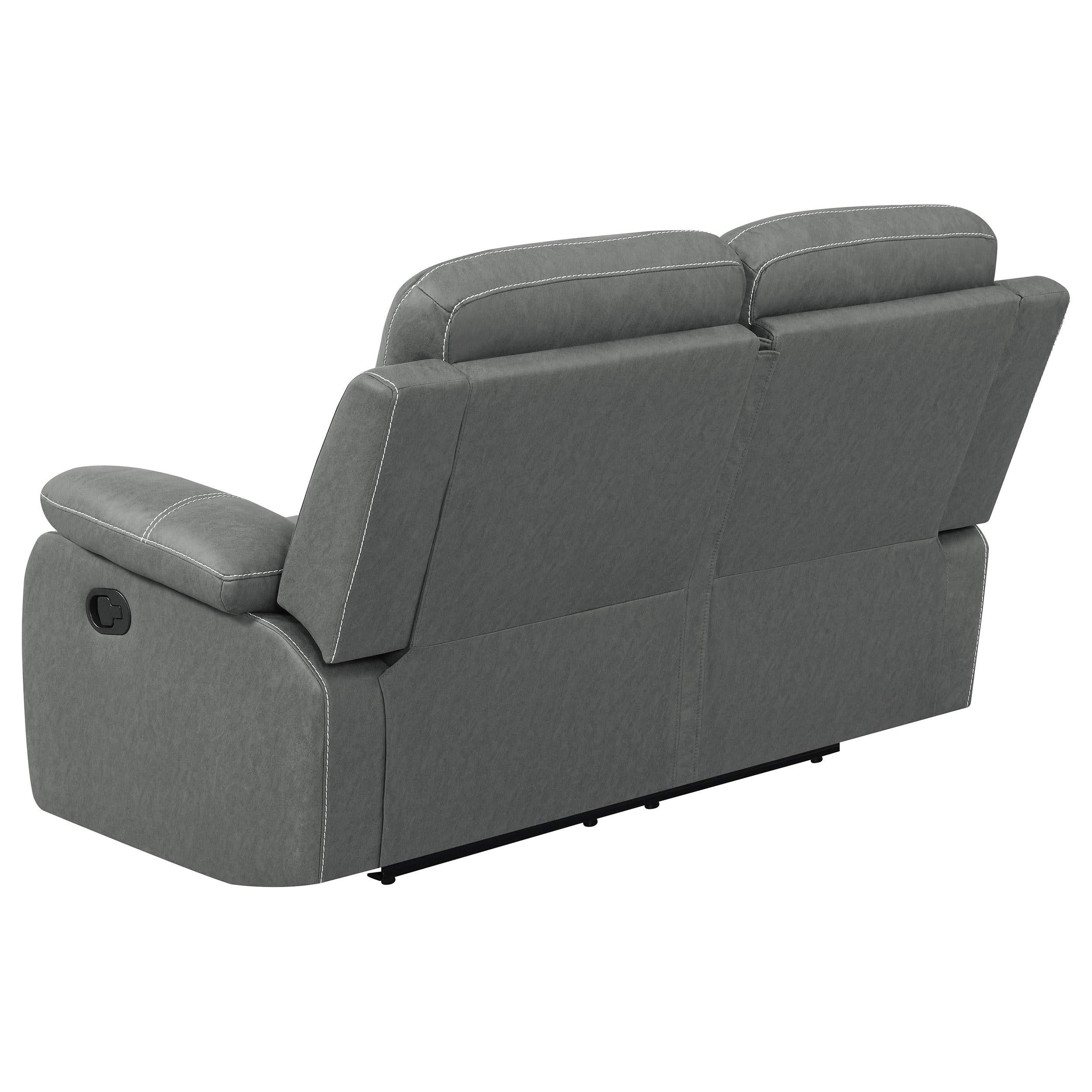 Conjunto de sofá tapizado Nova de 2 piezas con brazos acolchados, gris oscuro