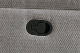 Sillón reclinable tapizado en chenilla Gilson, gris