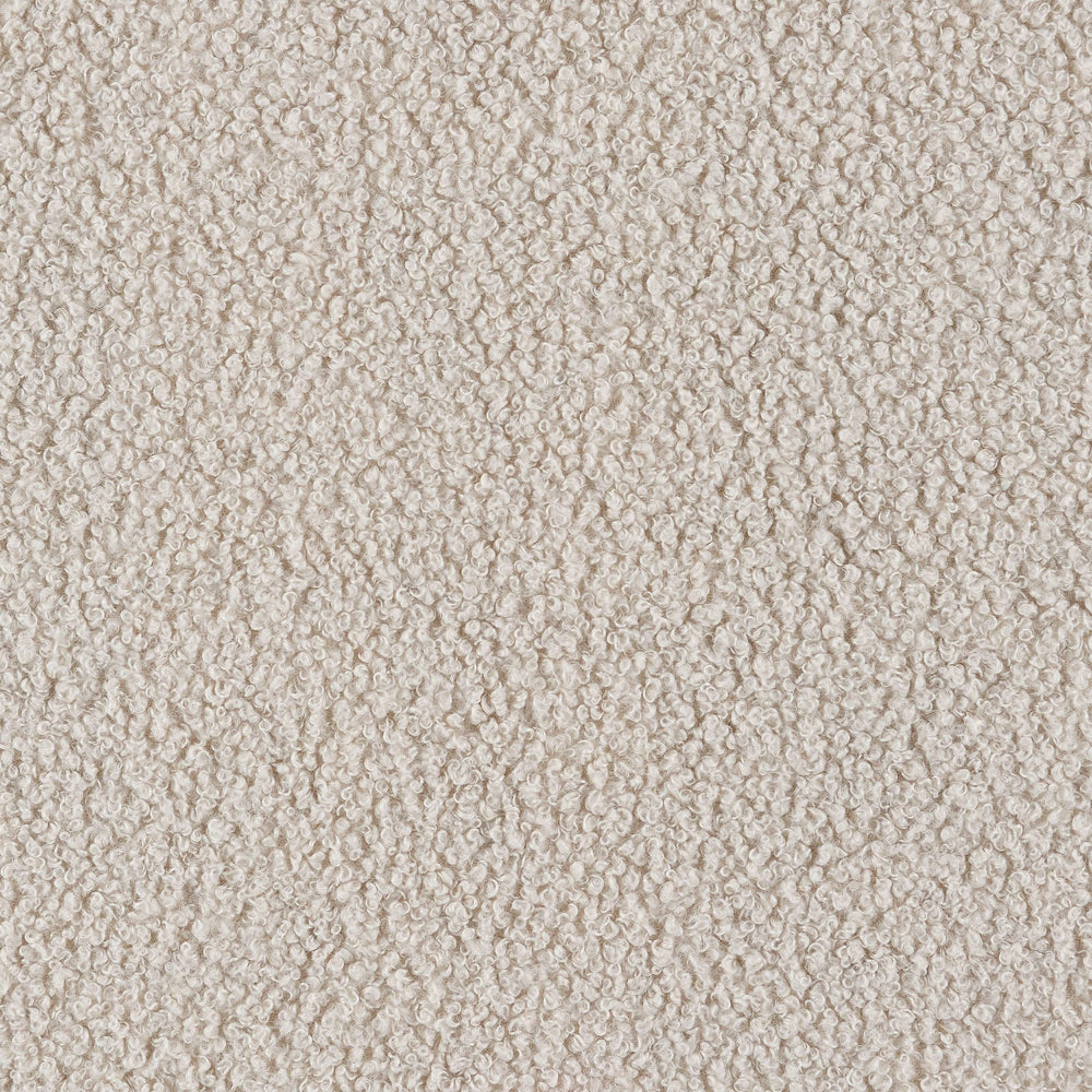 Mecedora Paige Boucle tapizada con respaldo medio en beige