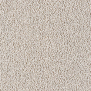 Mecedora Paige Boucle tapizada con respaldo medio en beige