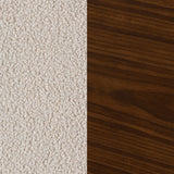 Mecedora Paige Boucle tapizada con respaldo medio en beige
