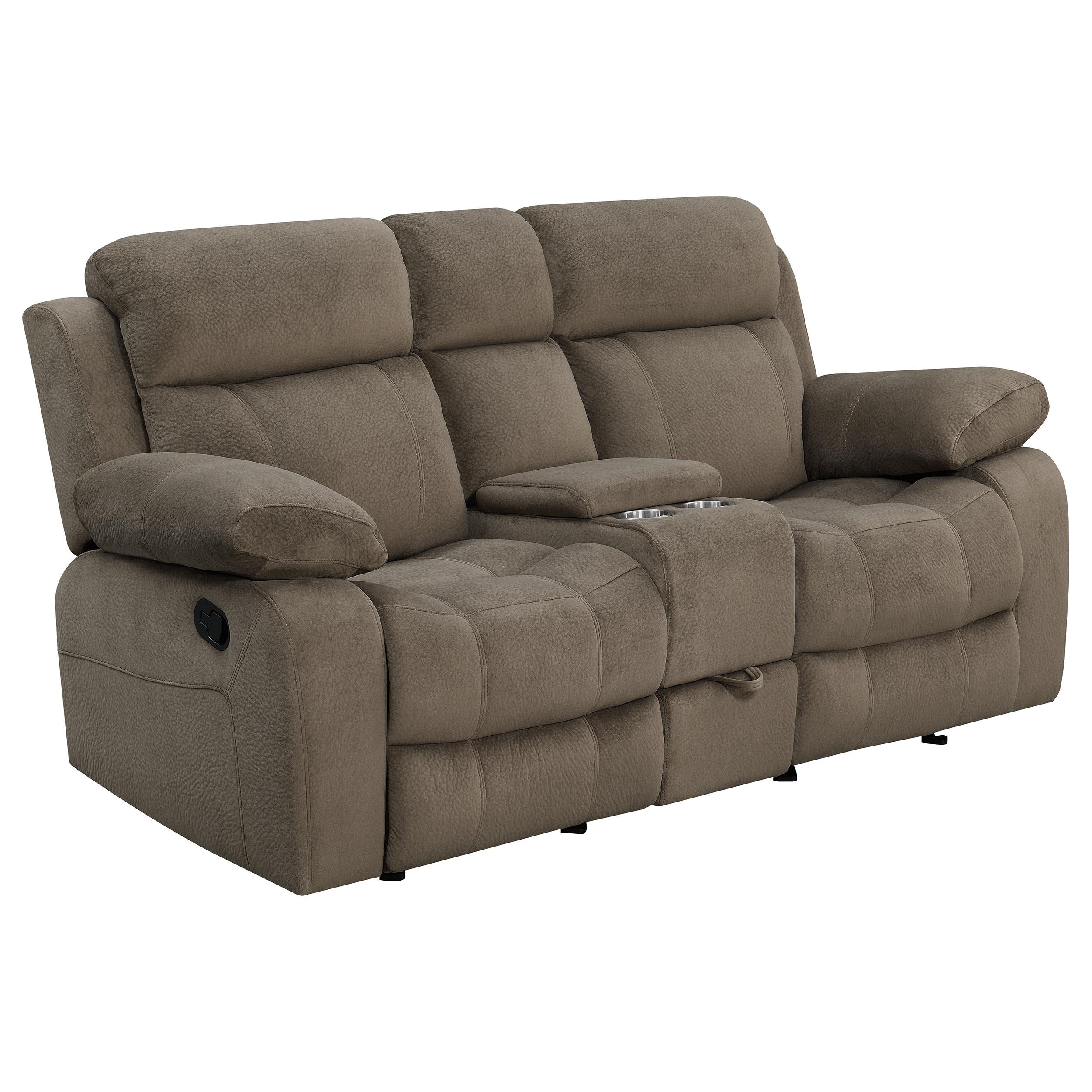 Myleene Upholstered Tufted Living Room Set Mocha