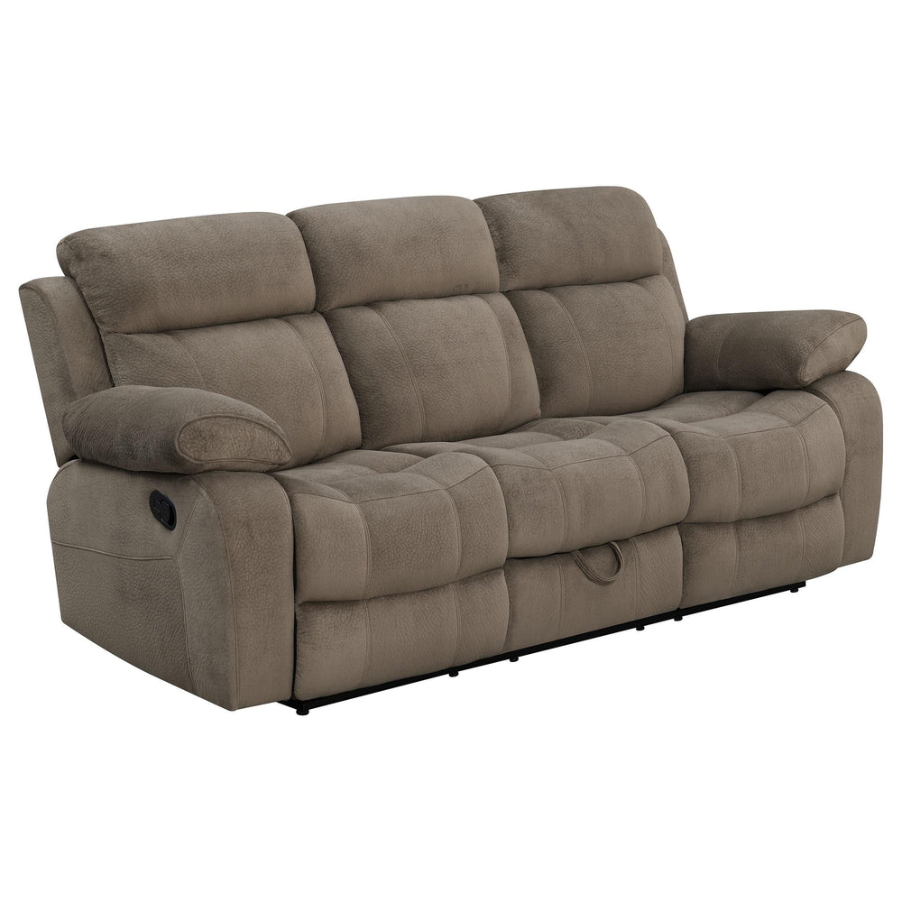 Myleene Upholstered Padded Arm Motion Sofa Mocha