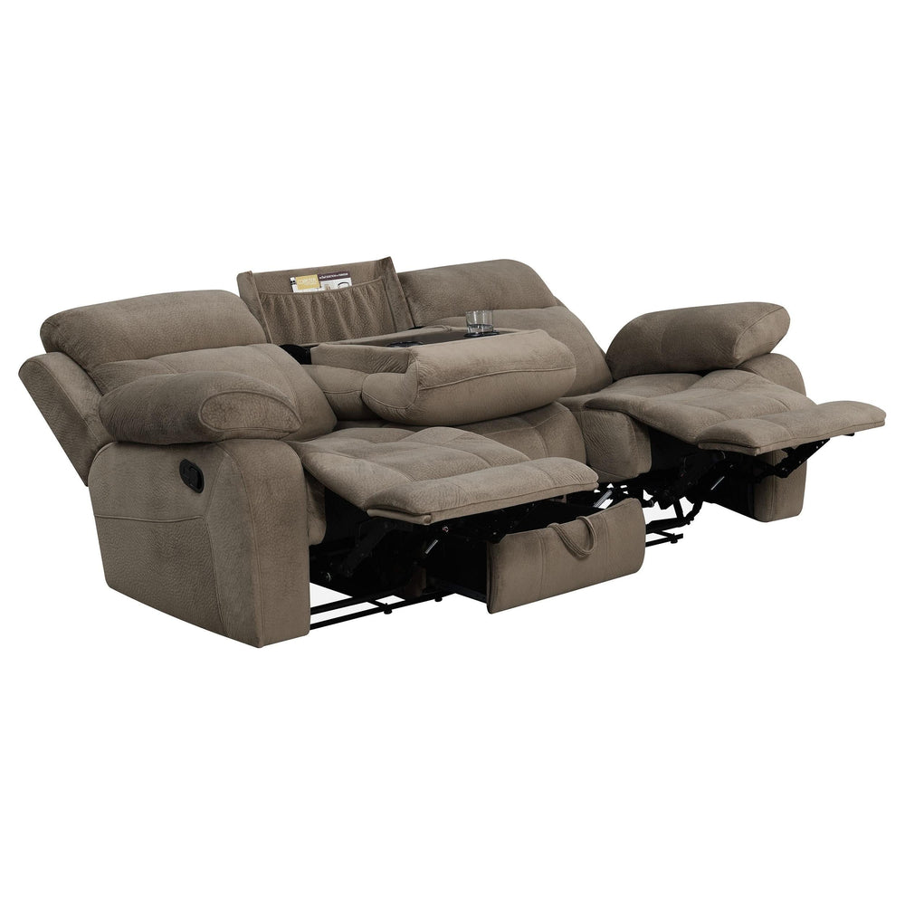 Myleene Upholstered Padded Arm Motion Sofa Mocha