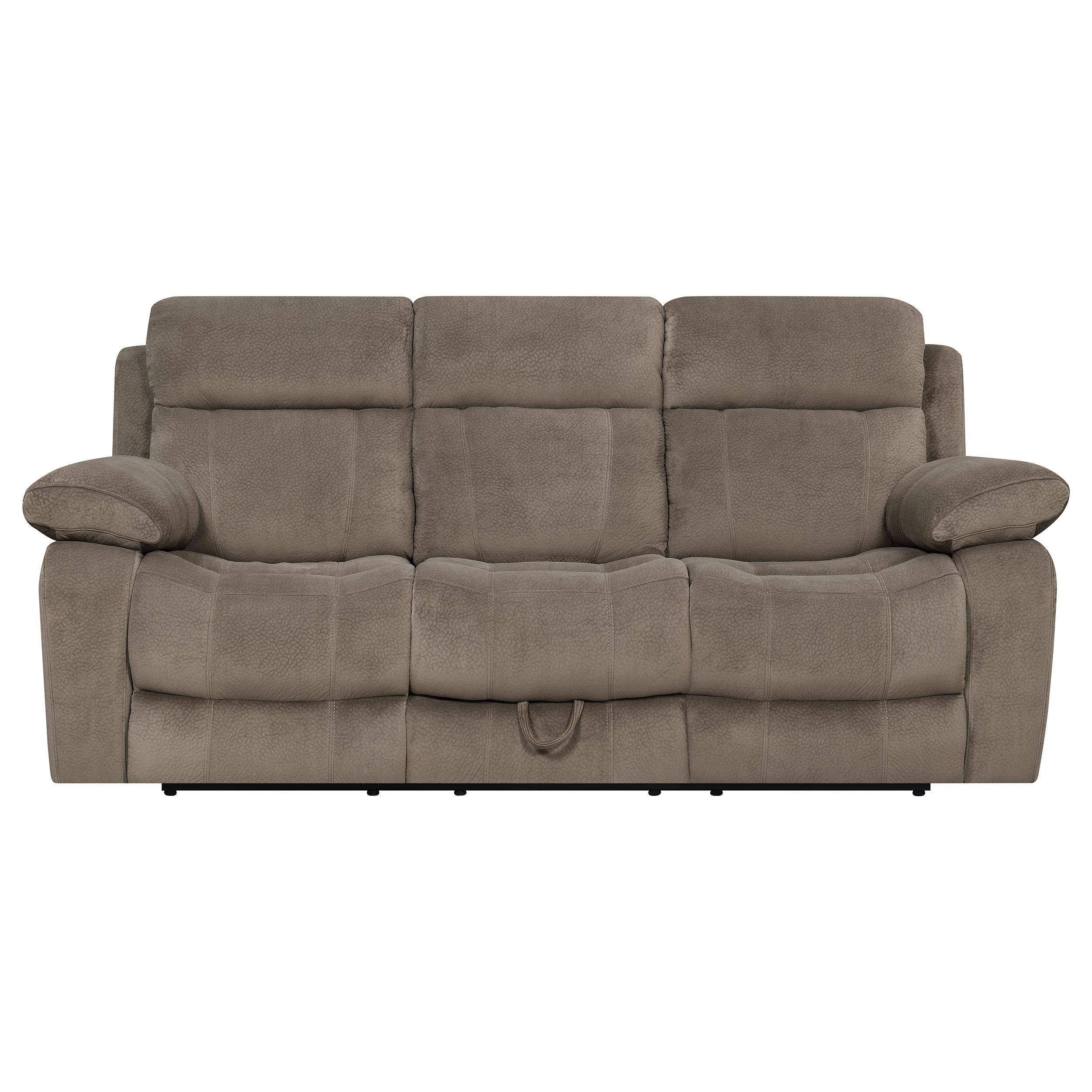 Myleene Upholstered Padded Arm Motion Sofa Mocha