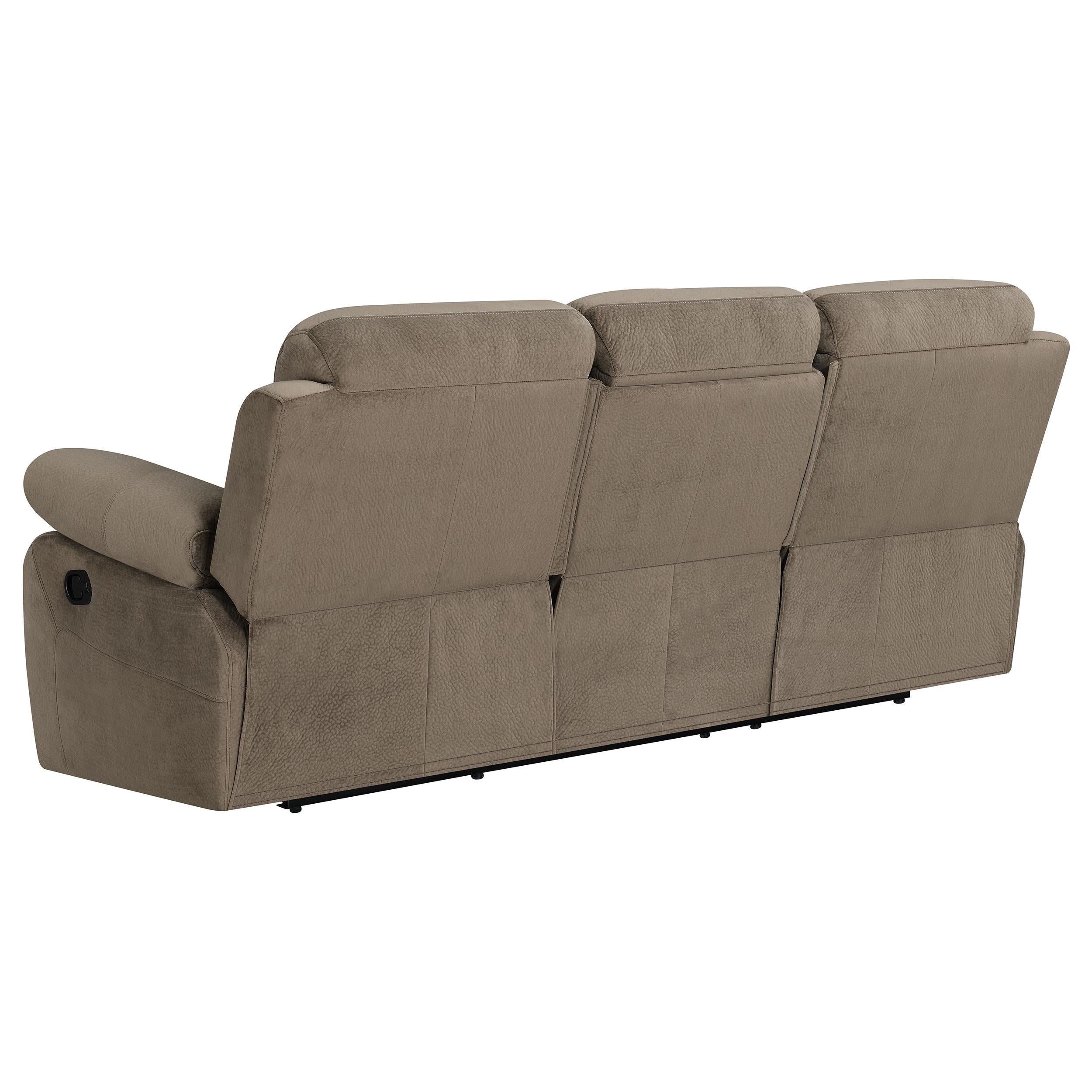Myleene Upholstered Padded Arm Motion Sofa Mocha