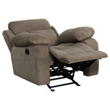 Myleene Upholstered Padded Arm Glider Recliner Mocha
