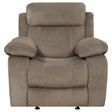 Myleene Upholstered Padded Arm Glider Recliner Mocha