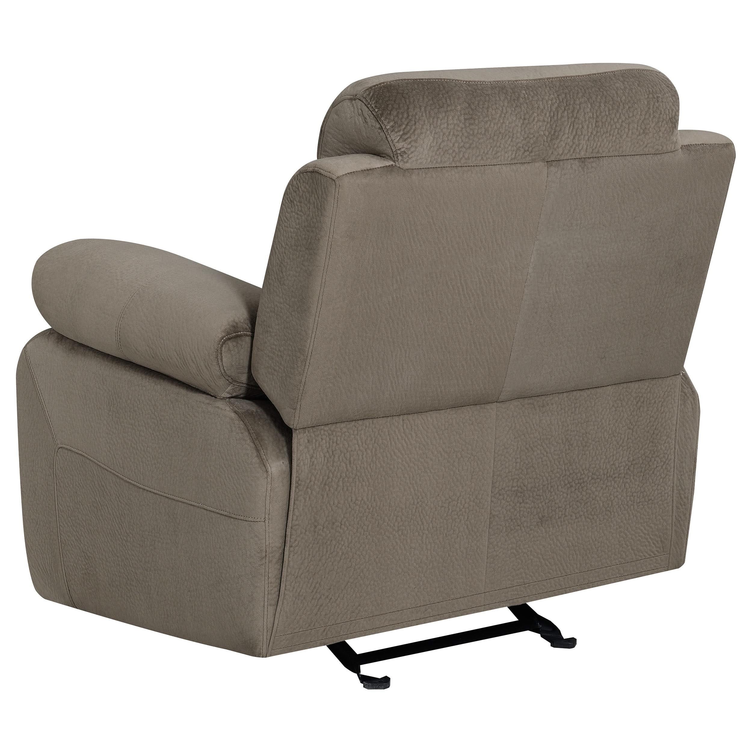 Myleene Upholstered Padded Arm Glider Recliner Mocha