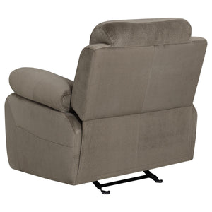 Myleene Upholstered Padded Arm Glider Recliner Mocha