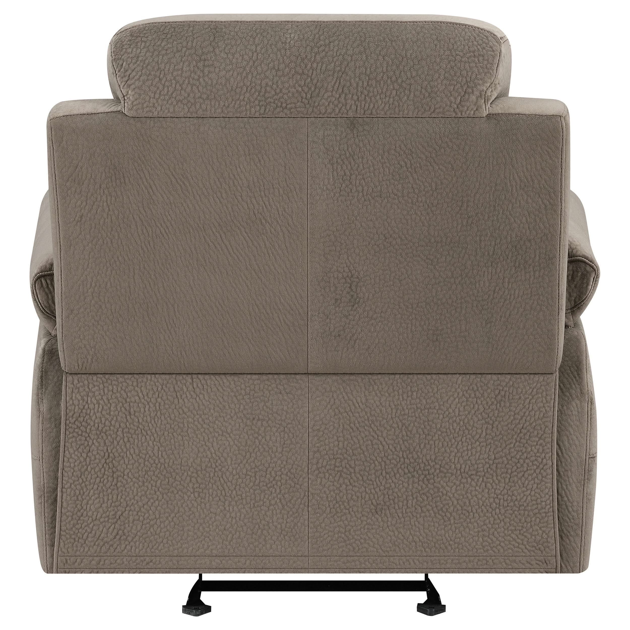 Myleene Upholstered Padded Arm Glider Recliner Mocha