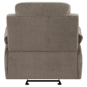 Myleene Upholstered Padded Arm Glider Recliner Mocha