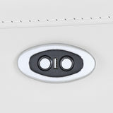 Conjunto de sala de estar eléctrico tapizado de 2 piezas Largo blanco