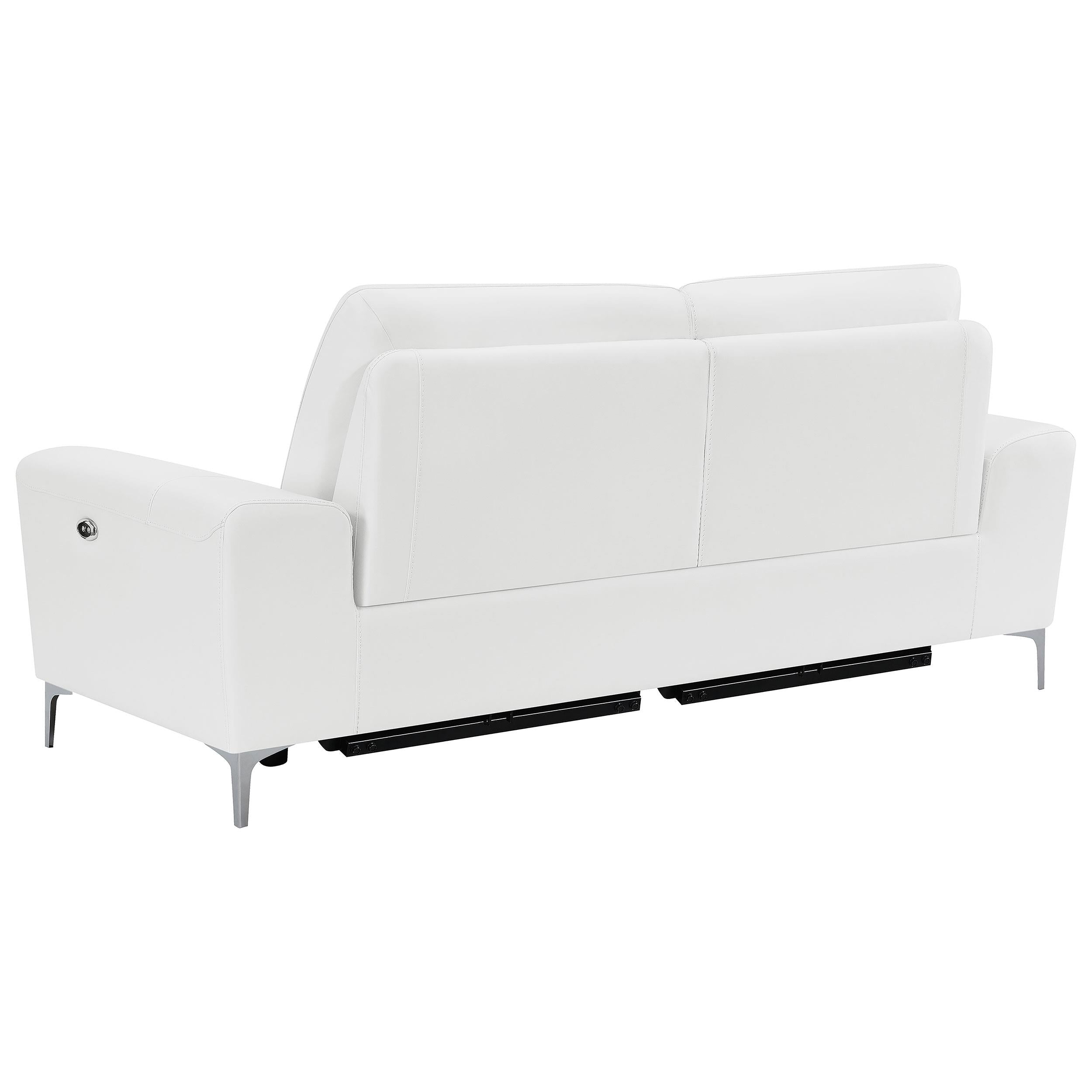 Largo 3-piece Upholstered Power Living Room Set White