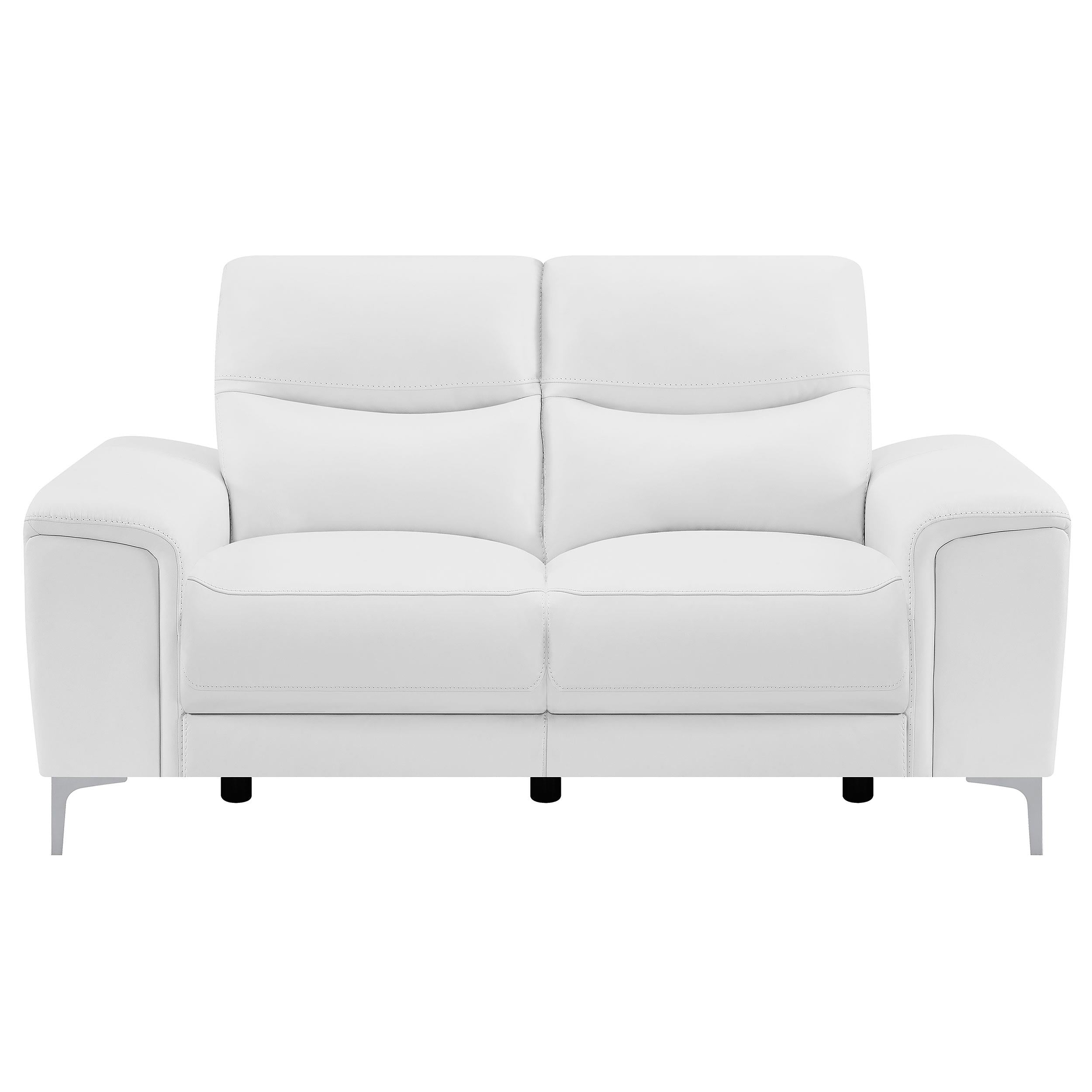 Largo Upholstered Power Loveseat White
