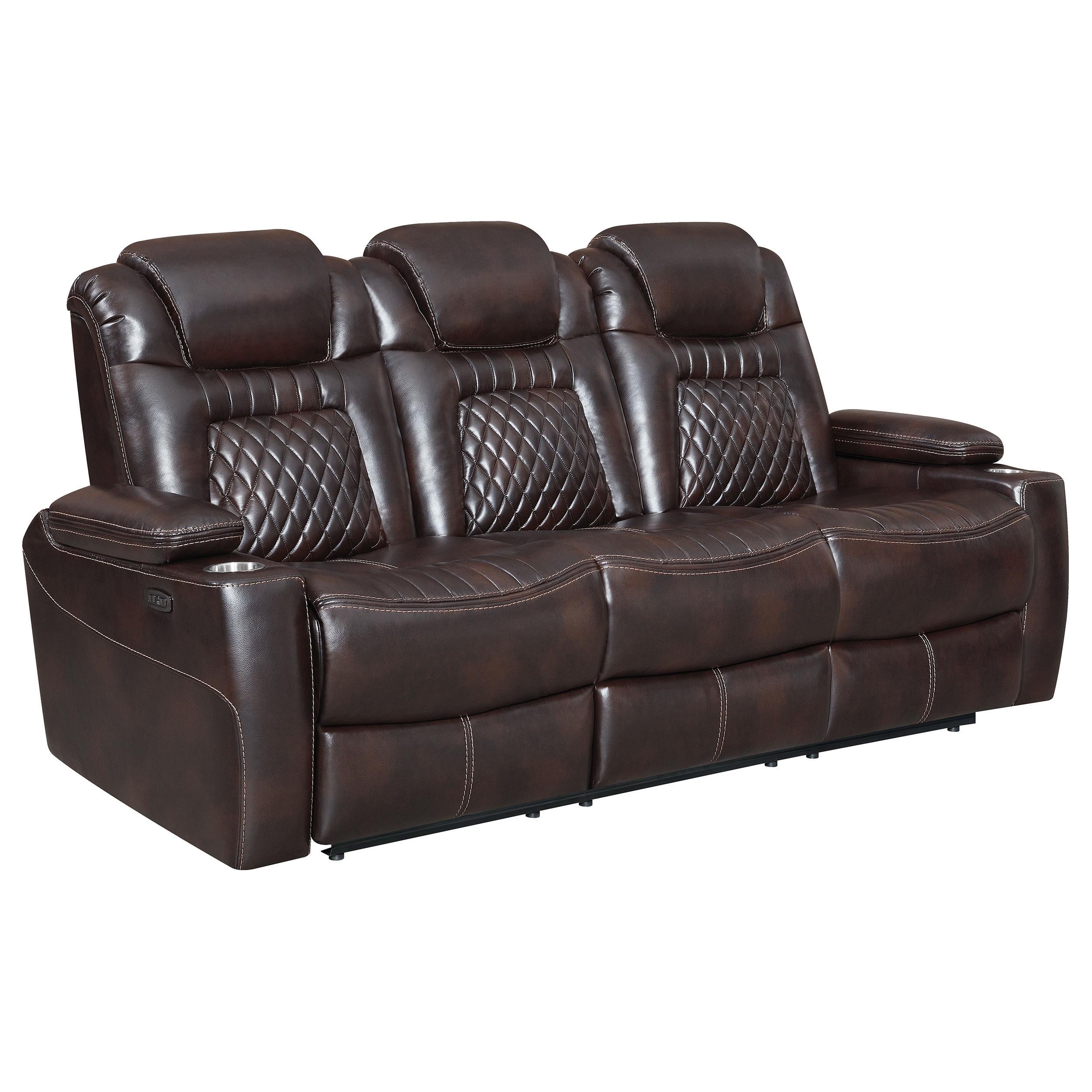 Korbach Upholstered Power^2 Sofa Espresso