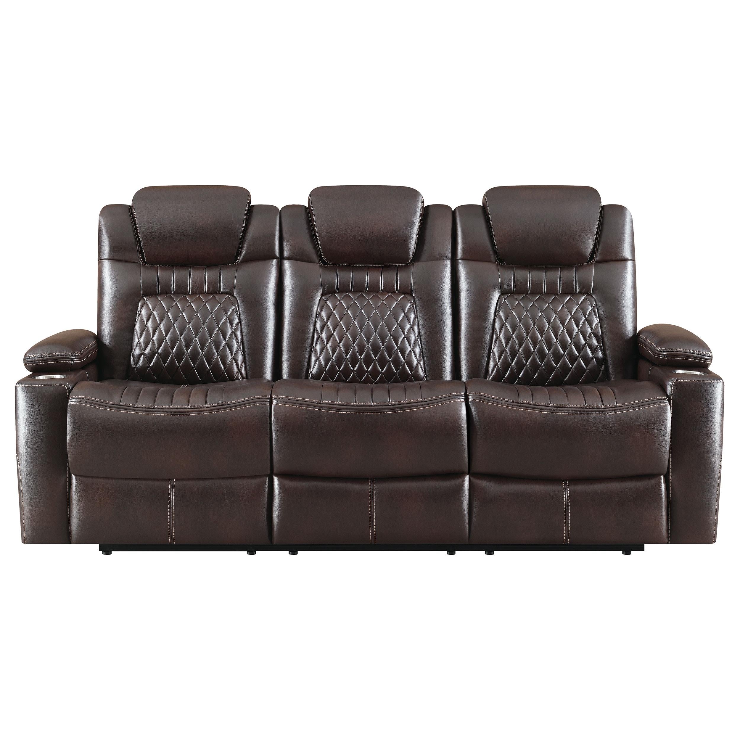 Korbach Upholstered Power^2 Sofa Espresso
