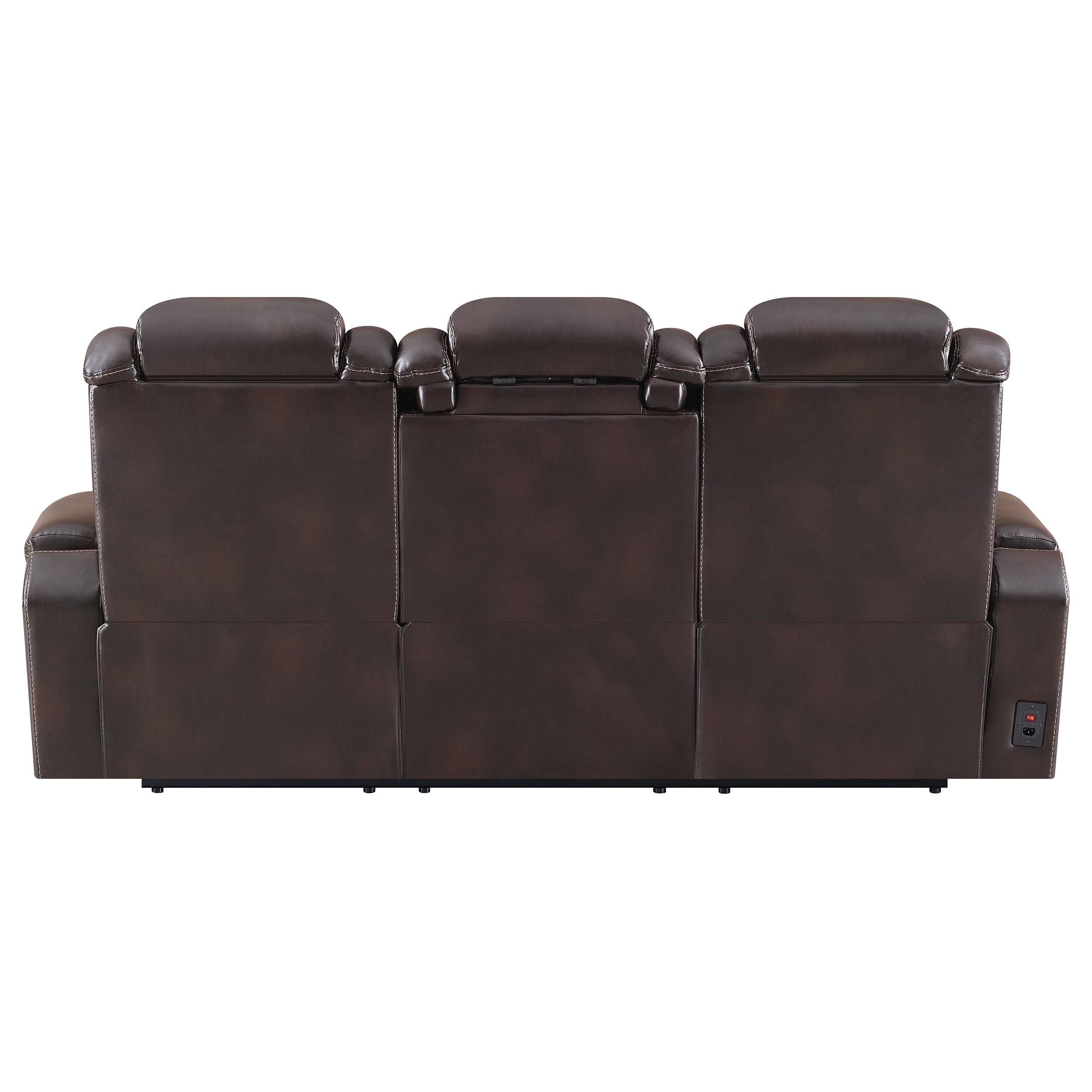 Korbach Upholstered Power^2 Sofa Espresso