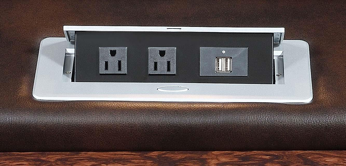 Korbach Upholstered Power^2 Sofa Espresso