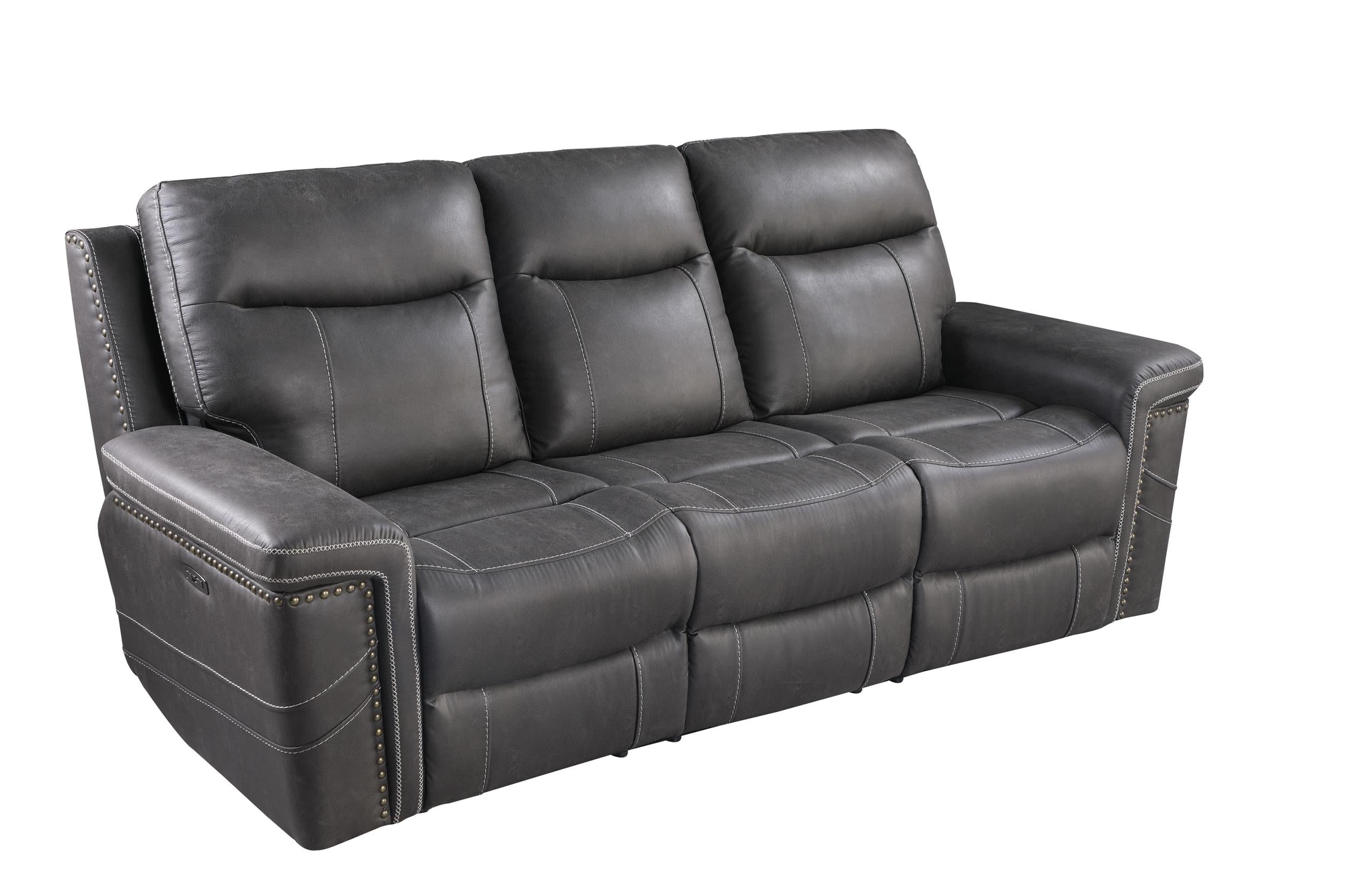 Wixom Cushion Back Power^2 Sofa Charcoal