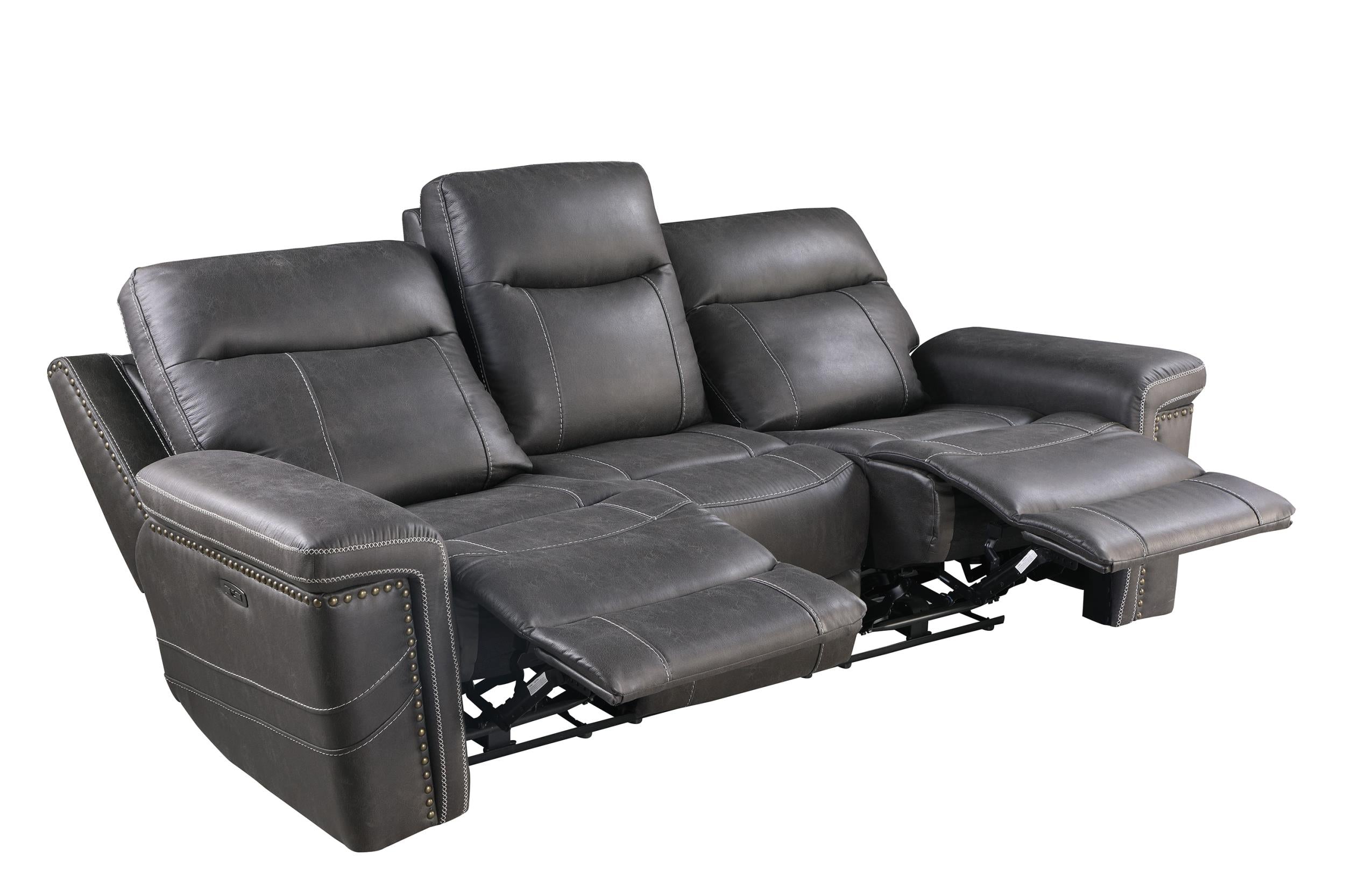 Wixom Cushion Back Power^2 Sofa Charcoal
