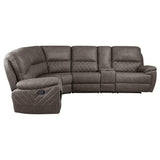 Variel Modular Sectional LAF Recliner Brown