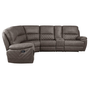 Variel Modular Sectional LAF Recliner Brown