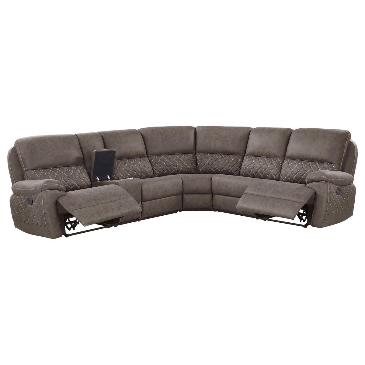 Variel 6-piece Modular Motion Sectional Taupe