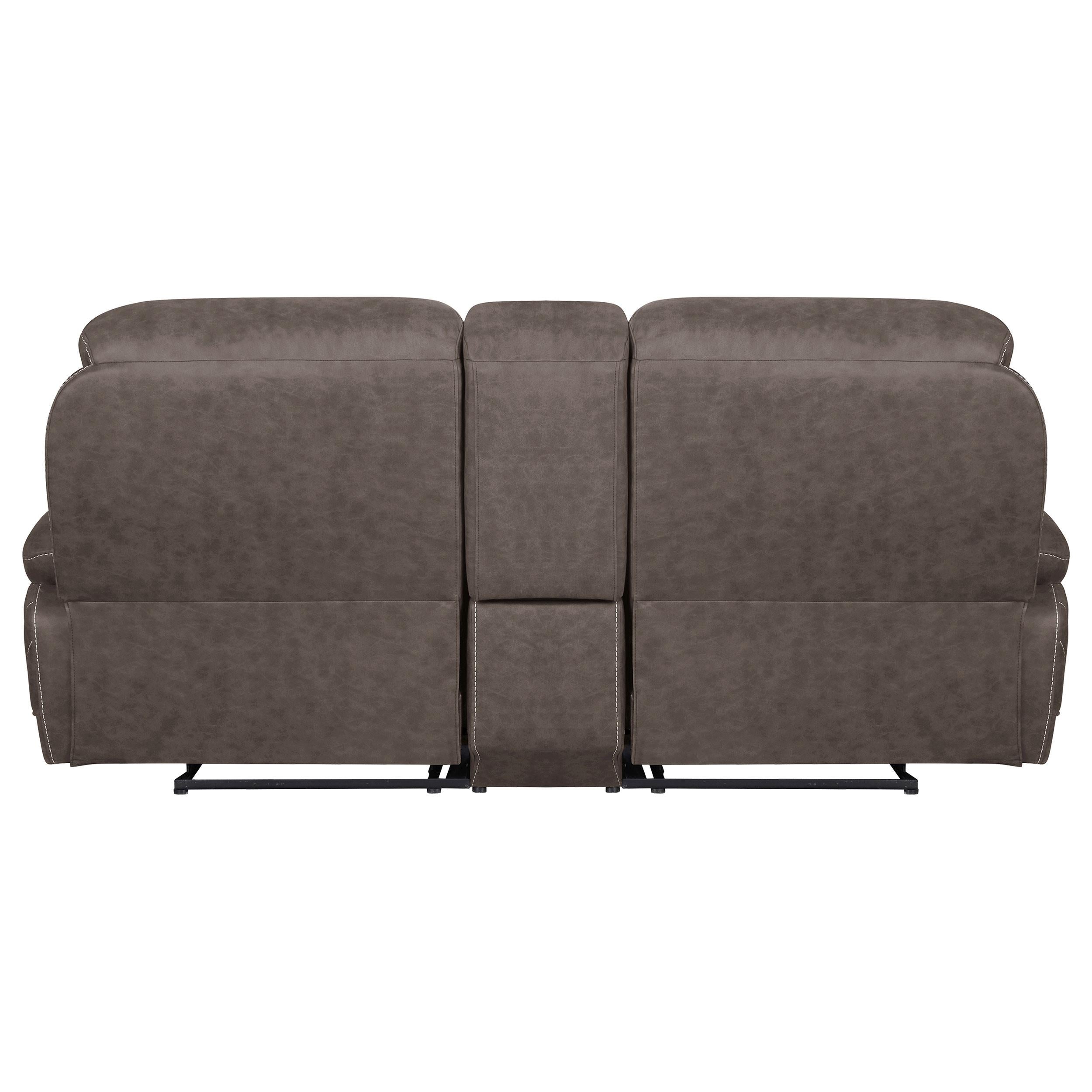 Variel Upholstered Tufted Motion Loveseat with Console