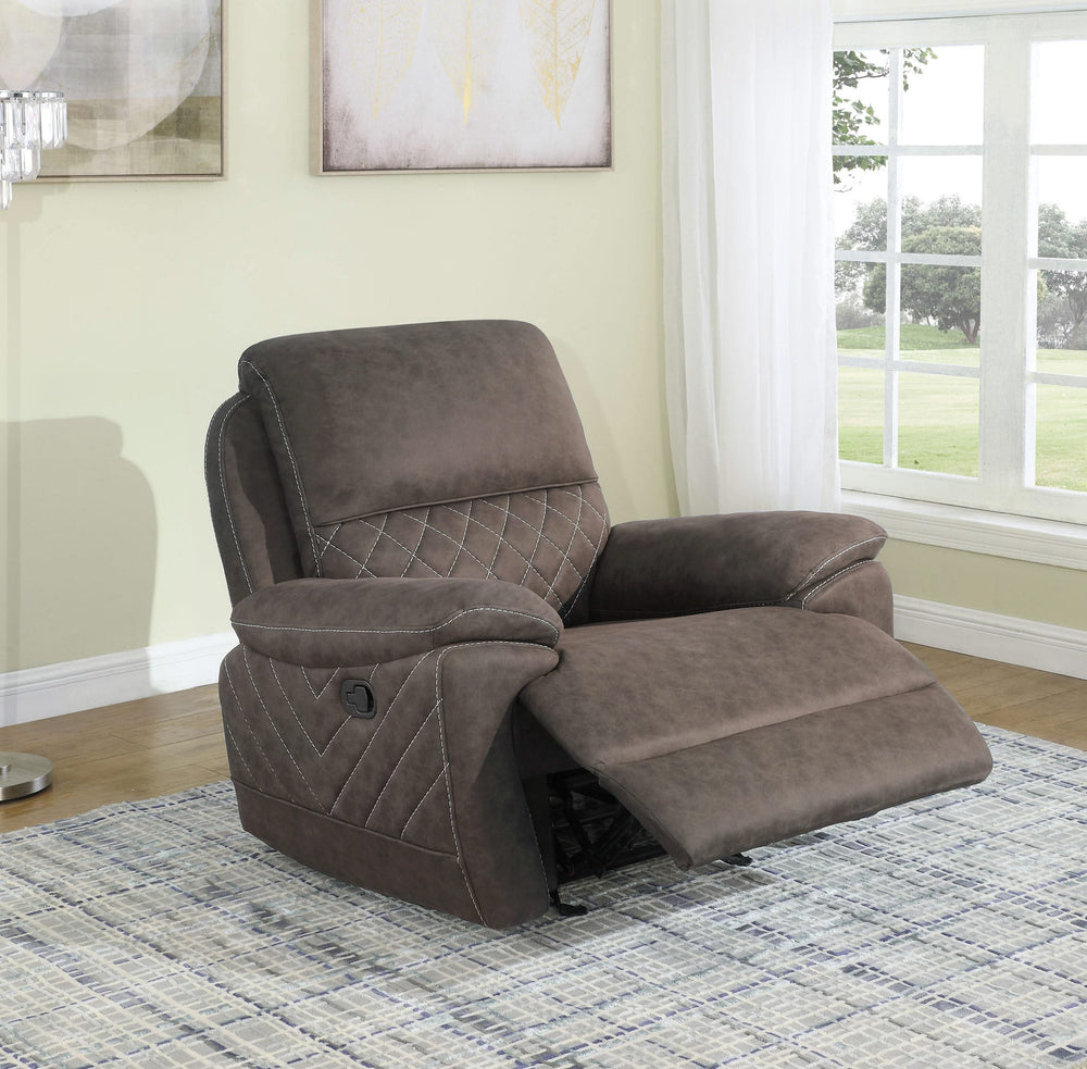 Sillón reclinable Variel Glider color topo