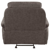 Sillón reclinable Variel Glider color topo