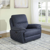Sillón reclinable Variel Glider Azul