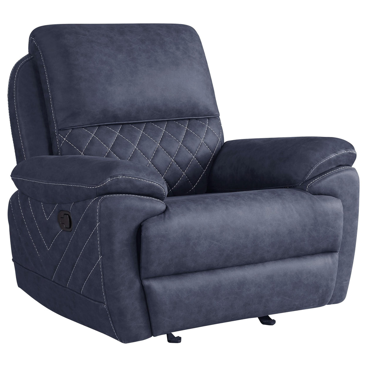 Sillón reclinable Variel Glider Azul