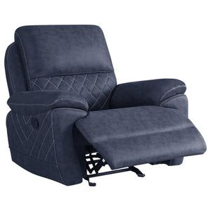 Sillón reclinable Variel Glider Azul
