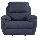 Sillón reclinable Variel Glider Azul