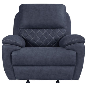 Sillón reclinable Variel Glider Azul