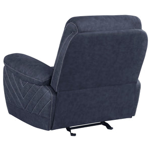 Sillón reclinable Variel Glider Azul