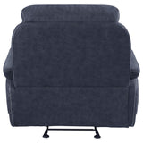 Sillón reclinable Variel Glider Azul
