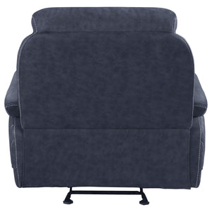Sillón reclinable Variel Glider Azul
