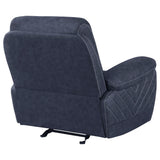 Sillón reclinable Variel Glider Azul